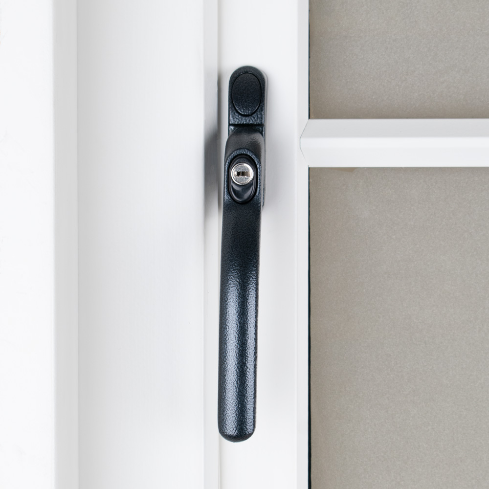 Timber Series Connoisseur MK2 Inline Locking Espag Window Handle - Antique Black (Non Handed)